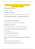 BNSF Roadway Worker Protection Questions&NewLine;with Correct Answers