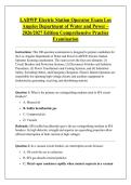 LADWP Electric Station Operator Exam Los &NewLine;Angeles Department of Water and Power &ndash; &NewLine;2026&sol;2027 Edition Comprehensive Practice &NewLine;Examination