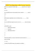 BNSF Test Questions with Correct Answers
