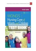 Test bank for Wong's Nursing Care of Infants and Children 11th Edition by Hockenberry Chapter 1-34 A&plus; 2023