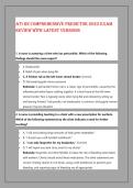 ATI RN Comprehensive Predictor 2023 Exam &NewLine;Review with latest versions
