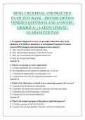 HFMA CRCR FINAL AND PRACTICE &NewLine;EXAM TEST BANK &ndash; 2025&sol;2026 EDITION &NewLine;VERIFIED QUESTIONS AND ANSWERS &vert; &NewLine;GRADED A&plus; &vert; LATEST UPDATE &vert; &NewLine;GUARANTEED PASS