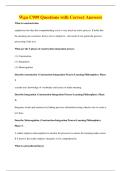 C909 Pre-Assessment Questions with Correct&NewLine;Answers