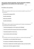 NUR 332 EXAM 4 PRACTICE QUESTIONS &vert; PRACTICE QUESTIONS & ANSWERS &vert; COMPREHENSIVE NCLEX NURSING STUDY GUIDE 2026&sol;2027
