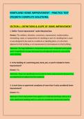 MARYLAND HOME IMPROVEMENT - PRACTICE TEST &NewLine;&lpar;PSI&rpar;WITH COMPLETE SOLUTIONS&period; 