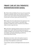 PRIMARY CARE ART 2026 THERAPEUTIC&NewLine;INTERVENTIONS REVIEW MANUAL&NewLine;