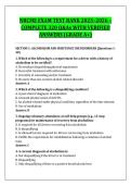 NRCME EXAM TEST BANK 2025&ndash;2026 &ndash; &NewLine;COMPLETE 320 Q&As WITH VERIFIED &NewLine;ANSWERS &lpar;GRADE A&plus;&rpar; 