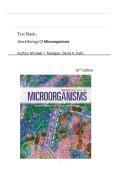Test Bank for Brock Biology of Microorganisms 16th Edition by Michael T&period; Madigan&comma; David A&period; Stahl&period;&vert;&vert; All Chapters &vert;&vert; 1-34 Chapters &comma; Newest 2025