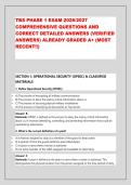 TBS PHASE 1 EXAM 2026&sol;2027 &NewLine;COMPREHENSIVE QUESTIONS AND &NewLine;CORRECT DETAILED ANSWERS &lpar;VERIFIED &NewLine;ANSWERS&rpar; ALREADY GRADED A&plus; &lpar;MOST &NewLine;RECENT&excl;&excl;&rpar;