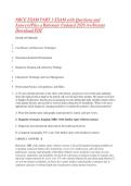 NBCE EXAM PART 3 EXAM with Questions and &NewLine;Answers&sol;Plus a Rationale Updated 2026 A&plus;&sol;Instant Download PDF &NewLine;