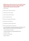 NR566 Advanced Pharmacology For Care Of The Family &NewLine;EXAM with Questions and Answers&sol;Plus a Rationale &NewLine;Updated 2026 A&plus;&sol;Instant Download PDF &NewLine;