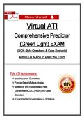 Virtual ATI Comprehensive Predictor &lpar;Green Light&rpar; Exam&rpar; Latest 2026&sol;2027 Update&comma; NGN Questions & Case Scenarios with Answers&NewLine;