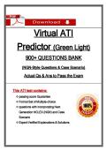 Virtual ATI Predictor Questions Bank &lpar;Green Light&rpar; Exam&rpar; Latest 2026&sol;2027 Update&comma; NGN Questions & Case Scenarios with Answers
