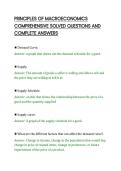 PRINCIPLES OF MACROECONOMICS&NewLine;COMPREHENSIVE SOLVED QUESTIONS AND&NewLine;COMPLETE ANSWERS