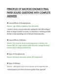 PRINCIPLES OF MACROECONOMICS FINAL&NewLine;PAPER SOLVED QUESTIONS WITH COMPLETE&NewLine;ANSWERS&NewLine;