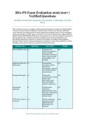 REx-PN Exam Evaluation &ndash; Canadian Practical Nurse Registration Examination &ndash; 2026&sol;2027 Academic Year &ndash; Verified Questions and Answers for Practical Nurses