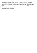 NRSG 332 HEALTH PROMOTION EXAM &num;1 CHAPTER QUESTIONS &vert; PRACTICE QUESTIONS & ANSWERS &vert; COMPREHENSIVE NURSING STUDY GUIDE 2026&sol;2027
