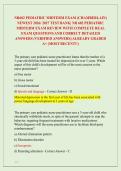 NR602 PEDIATRIC MIDTERM EXAM &lpar;CHAMBERLAIN&rpar; &NewLine;NEWEST 2026&sol; 2027 TEST BANK&vert; NR 602 PEDIATRIC &NewLine;MIDTERM EXAM REVIEW WITH COMPLETE REAL &NewLine;EXAM QUESTIONS AND CORRECT DETAILED &NewLine;ANSWERS &lpar;VERIFIED ANSWERS&rpar; ALREADY GRADED &NewLine;A&plus; &lpar;MOST RECENT&excl;&excl;&rpar; 