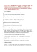 ADULT HEALTH EXAM QUESTIONS AND ANSWERS 