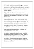 TTT1 Study Guide Questions With Complete Solutions