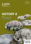 HISTORY A A LEVEL Specification H505