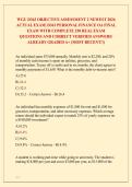 WGU D363 OBJECTIVE ASSESSMENT 2 NEWEST 2026 &NewLine;ACTUAL EXAM&vert; D363 PERSONAL FINANCE OA FINAL &NewLine;EXAM WITH COMPLETE 250 REAL EXAM &NewLine;QUESTIONS AND CORRECT VERIFIED ANSWERS&sol; &NewLine;ALREADY GRADED A&plus; &lpar;MOST RECENT&excl;&excl;&rpar; 