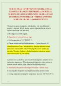 NUR 201 EXAM 1 &lpar;FORTIS&rpar; NEWEST 2026 ACTUAL &NewLine;EXAM TEST BANK&vert; NUR201 MEDICAL-SURGICAL &NewLine;NURSING I EXAM 1 REVIEW WITH 200 REAL EXAM &NewLine;QUESTIONS AND CORRECT VERIFIED ANSWERS&sol; &NewLine;ALREADY GRADE A&plus; &lpar;MOST RECENT&excl;&excl;&rpar; 