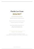 FLORIDA LAW EXAM 2026&sol;2027 &vert; Physical Therapy Jurisprudence &vert; Verified Q&A with Rationales &vert; Pass Guaranteed - A&plus; Graded&NewLine;&NewLine;