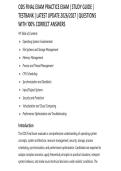 ODS FINAL EXAM PRACTICE EXAM &vert; STUDY GUIDE &vert;&NewLine;TESTBANK &vert; LATEST UPDATE 2026&sol;2027 &vert; QUESTIONS&NewLine;WITH 100&percnt; CORRECT ANSWERS