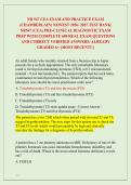 NR 547 CEA EXAM AND PRACTICE EXAM &NewLine;&lpar;CHAMBERLAIN&rpar; NEWEST 2026&sol; 2027 TEST BANK&vert; &NewLine;NR547 &lpar;CEA&rpar; PRE-CLINICAL DIAGNOSTIC EXAM &NewLine;PREP WITH COMPLETE 650 REAL EXAM QUESTIONS &NewLine;AND CORRECT VERIFIED ANSWERS&sol; ALREADY &NewLine;GRADED A&plus; &lpar;MOST RECENT&excl;&excl;&rpar; 