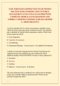 CGSC F100 EXAM AND PRACTICE EXAM NEWEST &NewLine;2026 TEST BANK&vert; INTRODUCTION TO FORCE &NewLine;MANAGEMENT &lpar;CGSC&rpar; FINAL EXAM PREP WITH &NewLine;COMPLETE 300 REAL EXAM QUESTIONS AND &NewLine;CORRECT VERIFIED ANSWERS&sol; ALREADY GRADED &NewLine;A&plus; &lpar;MOST RECENT&excl;&excl;&rpar; 