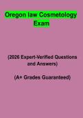 Oregon Law Cosmetology Exam Study Guide PDF &vert; Practice Questions&comma; Test Bank & State Board License Prep
