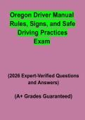 Oregon Driver Manual Rules&comma; Signs & Safe Driving Practices Exam Study Guide PDF &vert; DMV Practice Questions & Test Prep&NewLine;