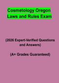 Cosmetology Oregon Laws & Rules Exam Study Guide PDF &vert; Practice Questions&comma; Test Bank & State Board License Prep