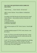 SWA TEST ONE QUESTIONS WITH COMPLETE SOLUTIONS