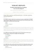 NURS 6675 WEEK 11 FINAL EXAM 2026&sol;2027 &vert; PMHNP Care Across the Lifespan II &vert; Verified Questions & Answers &vert; Pass Guaranteed - A&plus; Graded&NewLine;&NewLine;