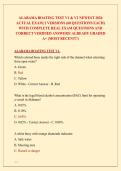 ALABAMA BOATING TEST V1 & V2 NEWEST 2026 &NewLine;ACTUAL EXAM&vert; 2 VERSIONS &lpar;60 QUESTIONS EACH&rpar; &NewLine;WITH COMPLETE REAL EXAM QUESTIONS AND &NewLine;CORRECT VERIFIED ANSWERS&sol; ALREADY GRADED &NewLine;A&plus; &lpar;MOST RECENT&excl;&excl;&rpar; 