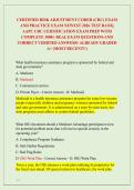CERTIFIED RISK ADJUSTMENT CODER &lpar;CRC&rpar; EXAM &NewLine;AND PRACTICE EXAM NEWEST 2026 TEST BANK&vert; &NewLine;AAPC CRC CERTIFICATION EXAM PREP WITH &NewLine;COMPLETE 1000&plus; REAL EXAM QUESTIONS AND &NewLine;CORRECT VERIFIED ANSWERS&sol; ALREADY GRADED &NewLine;A&plus; &lpar;MOST RECENT&excl;&excl;&rpar; 