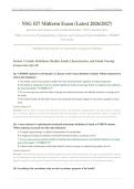 NSG 527 MIDTERM AND FINAL EXAM PACKAGE DEAL 2026&sol;2027 &vert; Wilkes University Complete Bundle &vert; Verified Q&A with Rationales &vert; Pass Guaranteed - A&plus; Graded