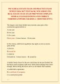 PSI NJ REAL ESTATE EXAM AND PRACTICE EXAM &NewLine;NEWEST 2026&sol; 2027 TEST BANK&vert; NEW JERSEY PSI &NewLine;REAL ESTATE STATE EXAM PREP WITH COMPLETE REAL EXAM QUESTIONS AND CORRECT &NewLine;VERIFIED ANSWERS&sol; ALREADY GRADED A&plus; &lpar;MOST RECENT&excl;&excl;&rpar; 