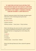 NC ADJUSTER LICENSE EXAM AND PRACTICE &NewLine;EXAM NEWEST 2026&sol; 2027 TEST BANK&vert; NC ADJUSTER &NewLine;LICENSE EXAM PREP WITH COMPLETE REAL EXAM &NewLine;QUESTIONS AND CORRECT VERIFIED ANSWERS&sol; &NewLine;ALREADY GRADED A&plus; &lpar;MOST RECENT&excl;&excl;&rpar; 