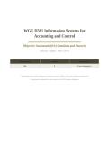 WGU D561 INFORMATION SYSTEMS FOR ACCOUNTING OA 2026&sol;2027 &vert; Objective Assessment Questions & Answers &vert; 100&percnt; Correct &vert; Pass Guaranteed - A&plus; Graded&NewLine;&NewLine;