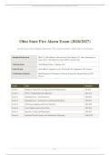 OHIO STATE FIRE ALARM EXAM 2026&sol;2027 &vert; Actual Exam Questions & Answers &vert; Fire Alarm Systems Certification &vert; Pass Guaranteed - A&plus; Graded&NewLine;&NewLine;
