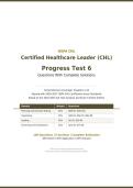 HSPA CHL PROGRESS TEST 6 CH1-24 2026&sol;2027 &vert; Complete Solutions & Answers &vert; Certified Hotel Administrator Prep &vert; Pass Guaranteed - A&plus; Graded&NewLine;&NewLine;