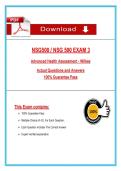 NSG 500 Advanced Health Assessment Exam 3 &lpar;Latest 2026&sol;2027 Update&rpar; Questions and Answers - Wilkes University
