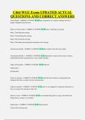 C464 WGU Exam UPDATED ACTUAL &NewLine;QUESTIONS AND CORRECT ANSWERS