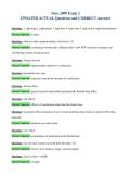 Nurs 2009 Exam 2&NewLine;UPDATED ACTUAL Questions and CORRECT Answers