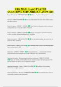 C464 WGU Exam UPDATED &NewLine;QUESTIONS AND CORRECT ANSWERS