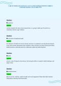CARE OF OLDER ADULTS EXAM 1 ACTUAL TEST PAPER QUESTIONS CORRECT&NewLine;ANSWERS GRADED A PLUS FORM TWO