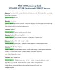 NURS 3517 Pharmacology Test 2&NewLine;UPDATED ACTUAL Questions and CORRECT Answers